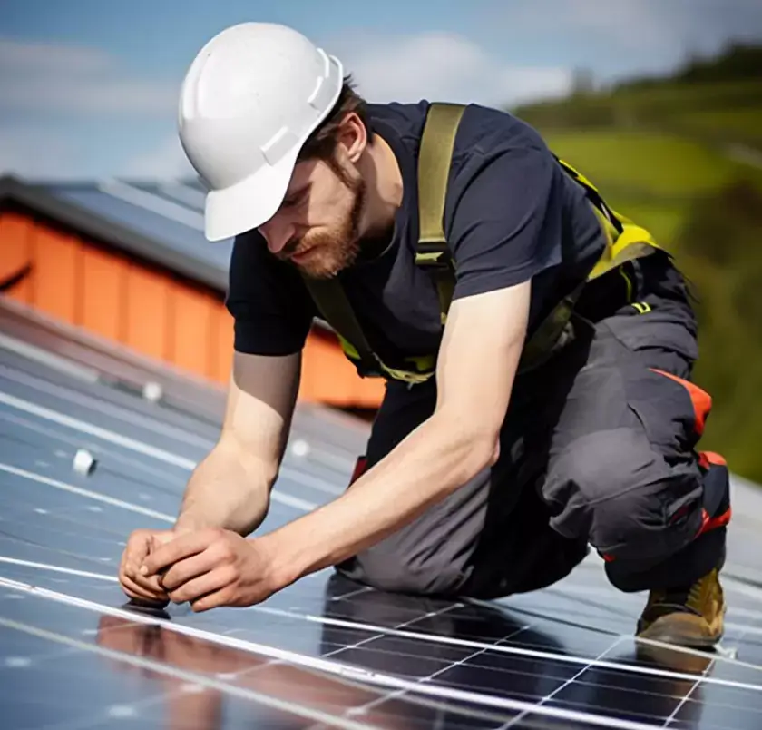 Residential rooftop solar installation Rajasthan